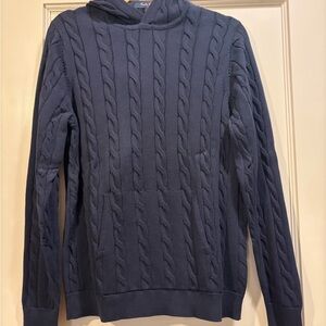 Brooks Brothers Kids XL Blue Cable Knit Sweater
